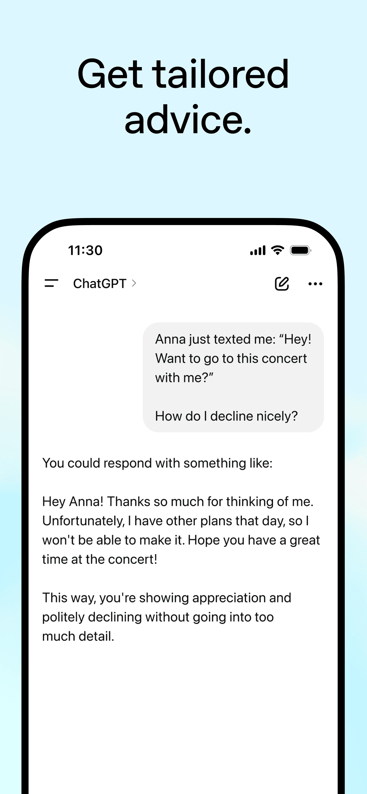 ChatGPT screenshot 5