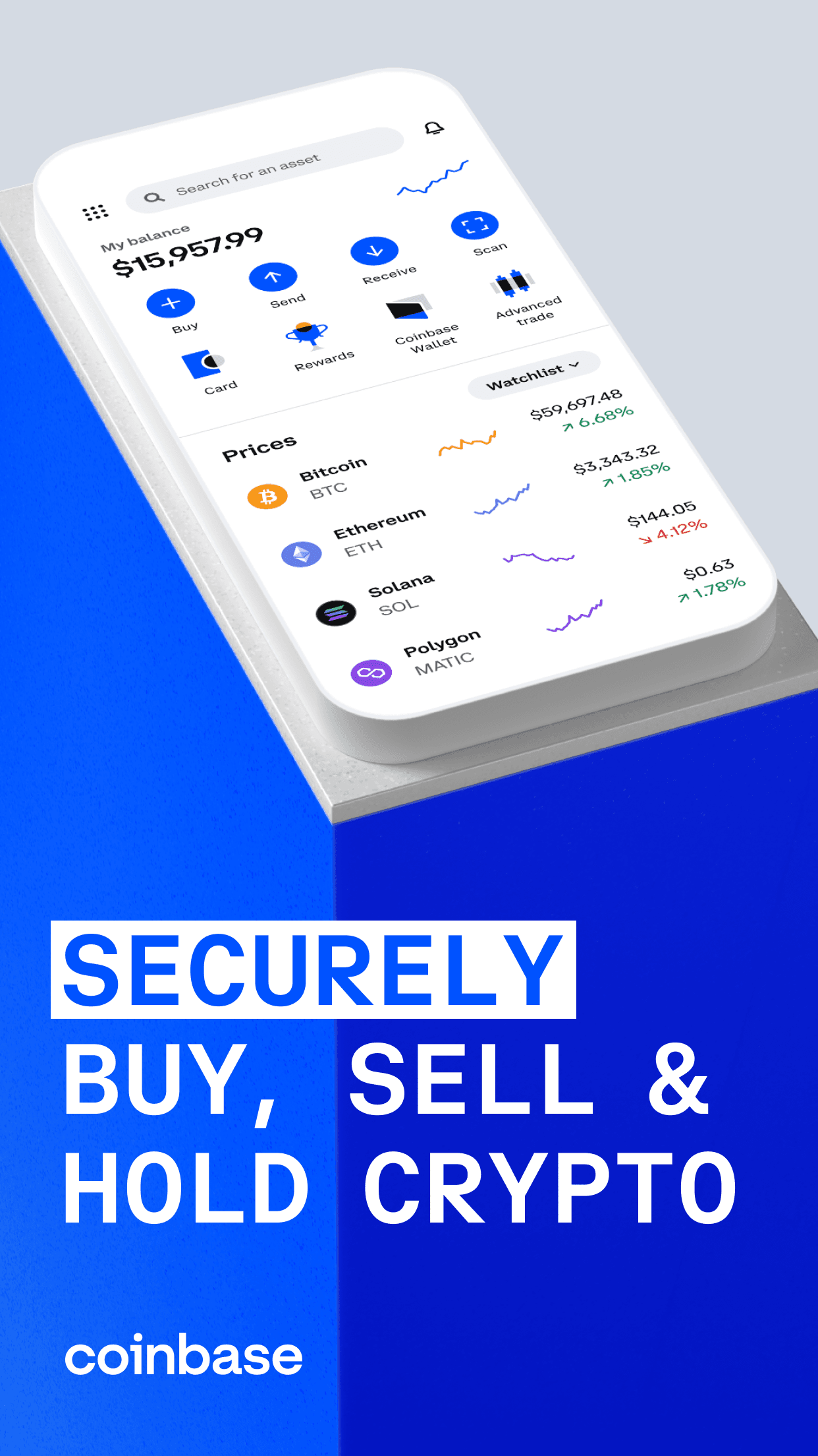 Coinbase: Buy Crypto & Stocks app screenshot