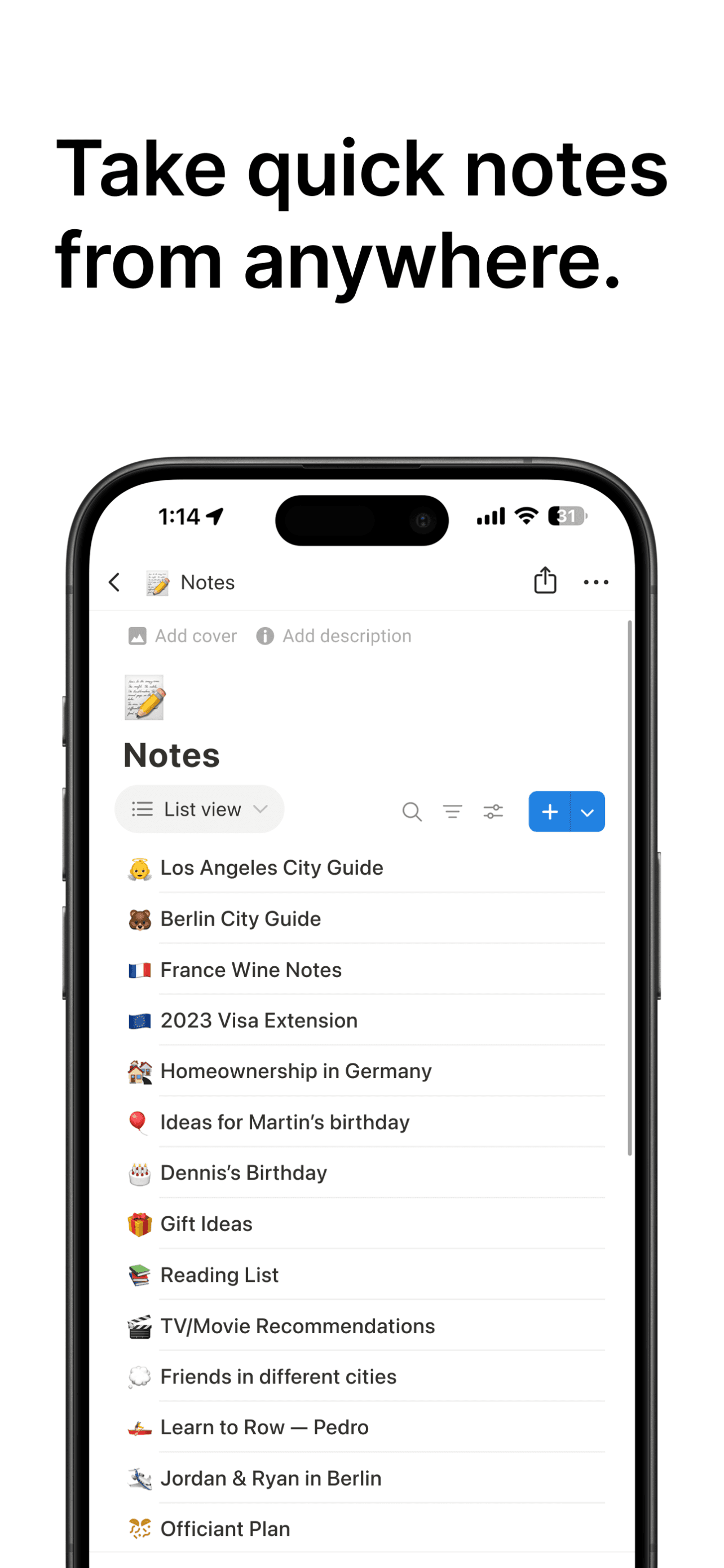 Notion: Notes, Tasks, AI screenshot 5