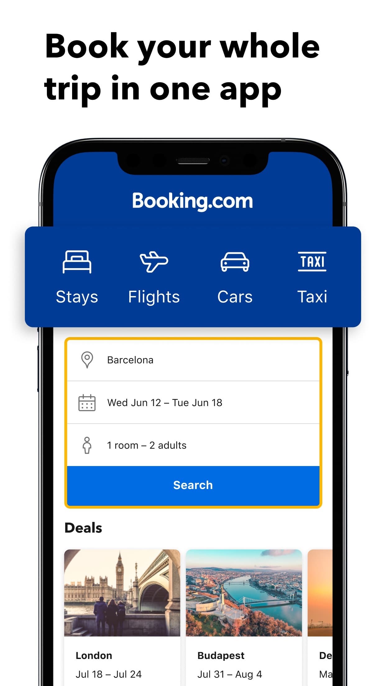 Booking.com: Hotels & Travel app screenshot